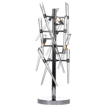 Icicle 3 Light Table Lamp With Chrome Finish