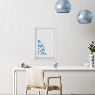 "Be Awesome Today" Framed Painting Print