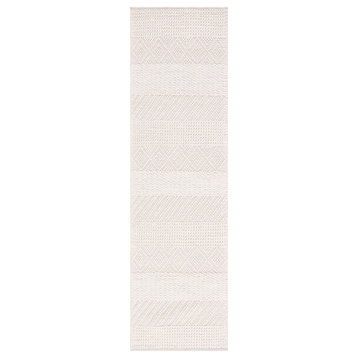 Safavieh Couture Natura Collection NAT212 Rug, Ivory, 2'3"x8'