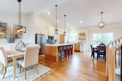 Example of a cottage kitchen design in Minneapolis