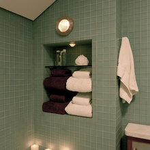 recessed shelf