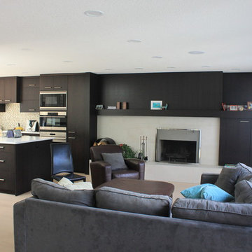 Elbow Park Modern Infill - living room-after