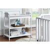 Suite Bebe Brees Contemporary Wood Changing Table in White/Graystone