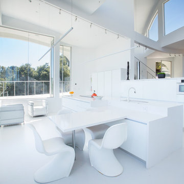 Bright Light Fills Los Altos Hills Kitchen & Bath