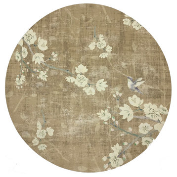 Blossom Fantasia Gold 16" Round Pebble Placemat, Set of 4