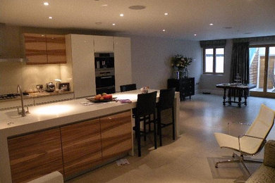 Example of a trendy home design design in London