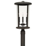Capital Lighting - Capital Lighting 926743OZ Howell - Four Light Outdoor Post Lantern - Shade Included: TRUE  Warranty: 1 Year  Room Type: ExteriorHowell Four Light Outdoor Post Lantern Oiled Bronze Clear Glass *UL: Suitable for wet locations*Energy Star Qualified: n/a  *ADA Certified: n/a  *Number of Lights: Lamp: 4-*Wattage:60w E12 Candelabra Base bulb(s) *Bulb Included:No *Bulb Type:E12 Candelabra Base *Finish Type:Oiled Bronze