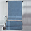 A1HC Bath Towel Set, 100% Ring Spun Cotton, Ultra Soft, Bjou Blue, 12 Piece Towel Set