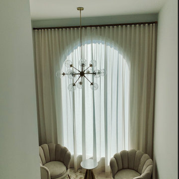 East Moriches Foyer Arch Window Sheer Drapery
