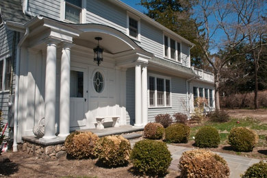 Traditional exterior home idea in New York