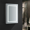 Fresca Spazio 24x36" LED Lighting Aluminum Bathroom Medicine Cabinet in Mirrored