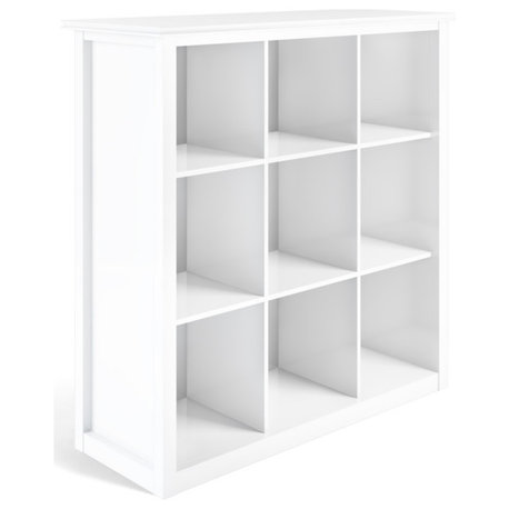 Artisan SOLID WOOD 9 Cube Bookcase and Storage Unit, White