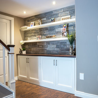 Contemporary basement in Toronto.