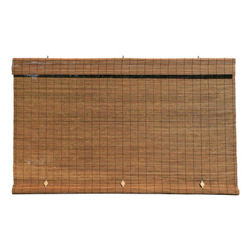Imperial Matchstick Cord-Free Roll Up Shade, Fruitwood, 36"x72"
