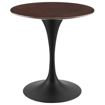 Lippa 28" Wood Dining Table, Black Cherry Walnut