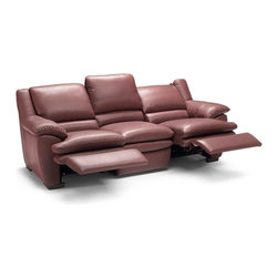 Natuzzi Editions Leather Sofa with 2 Motions A329 - Sofas