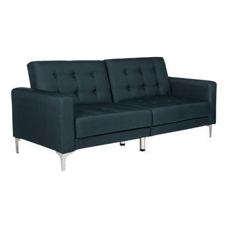 Haley Foldable Sofa Bed Navy - Midcentury - Sleeper Sofas - by ...