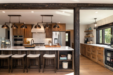 Kitchen - southwestern kitchen idea in Denver