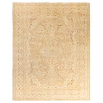 Overdyed, One-of-a-Kind Hand-Knotted Area Rug Ivory, 7' 10" x 10' 0"
