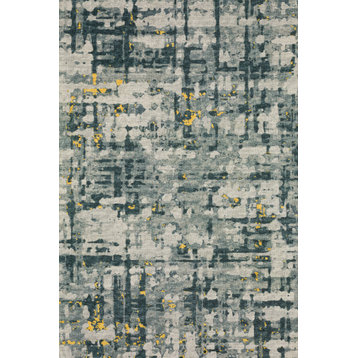 Dalyn Brisbane Br5 Organic and Abstract Rug, Gold, 1'8"x2'6"