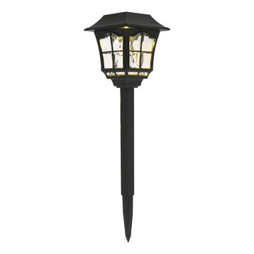 Outdoor Black LED 3000K Pathway Light In Pack Of 6