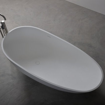 Amazing Solid Surface Bathtubs in white matte finish