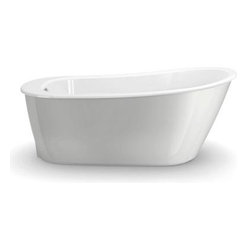 MAAX - MAAX Bathtub. Sax 5 ft. Freestanding Bathtub in White with Platinum Grey Apron - Bathtubs