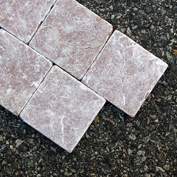 4x4 Rosso Levanto Tumbled Collection - Home Decor
