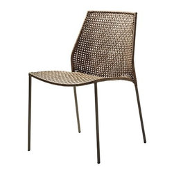Cane-Line Twist Dining Chair 4-Leg Base Taupe - Dining Chairs
