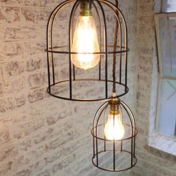 Industrial Cage Pendant Lights - Pendant Lighting