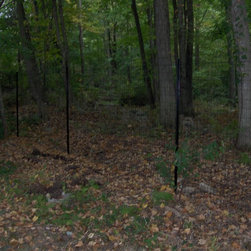 Weld Wire on Black Drive Stakes - Home Fencing And Gates