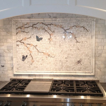 Calacatta Gold Mosaic Backsplash