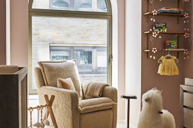Example of a trendy nursery design in New York