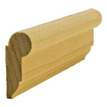 Picture Rail EWPC11, 11/16" X 1-5/8", Poplar, 95"