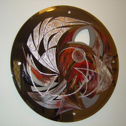 Artwork: Original paintings on glass - Mixed Media Art