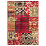 Safavieh - Safavieh Monaco Collection MNC211 Rug, Multi, 6'7" X 9'2" - Free-spirited and vibrantly colored, the Safavieh Monaco Collection imparts boho-chic flair on fanciful motifs and classic rug designs. Contemporary decor preferences are indulged in the trendsetting styling and addictive look of Monaco. Power-loomed using soft, durable synthetic yarns creating an erased-weave patina that adds distinctive character to room decor.