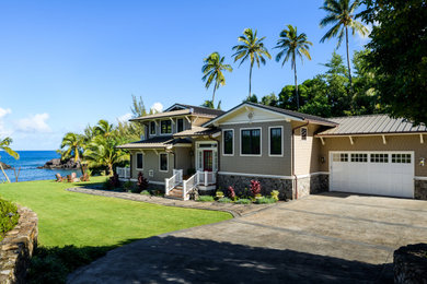 Example of a trendy exterior home design in Hawaii