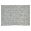 Oriental Rug White Wash, Hand-Knotted 100% Wool Peshawar Carpet