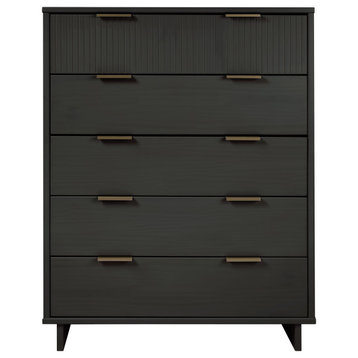 Granville 45.27" Modern Tall Dresser, Dark Grey