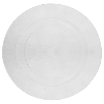 Hammered Glass Charger Plates, Set of 6