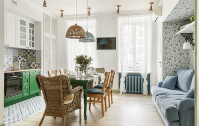 Houzz тур: Квартира с «дачным» настроением и гамаком