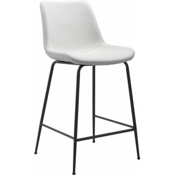 Salem Counter Chair - White