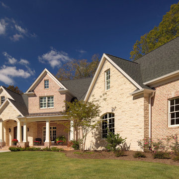 Spalding Tudor Brick Home featuring Sugarcane Brown Stone - South Carolina