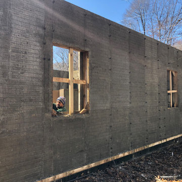 New 2 car comercial concrete Garage