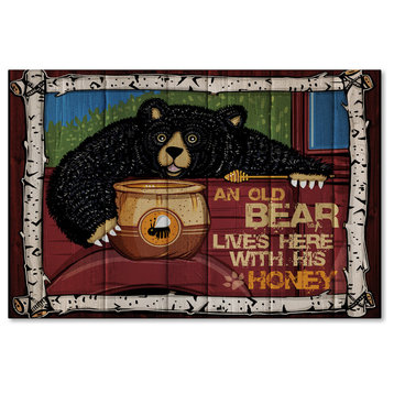 ALI Chris 'Honey Bear' Canvas Art, 24x16
