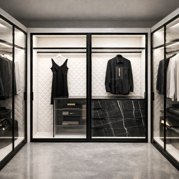 High-End Custom Walk-in Closet Systems by VelArt, Miami