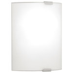 EGLO USA - 1x100W Wall Light w/ Chrome Finish & Satin Glass - Illuminate your home with the exquisite curved design of the Grafik 1-Light Wall Light by Eglo. This ADA 11 inch wall sconce can be mounted vertically or horizontally for your styling desires. Featuring chrome elements and a satin glass finish, this pendant emits an abundance of light that is sure to brighten your home with an opulent glow. LED technology and dimming capabilities make this fixture a versatile option. Place this elegant wall light in the entryway, hallway, or living room for a subtle look that is sure to blend into interior decor.