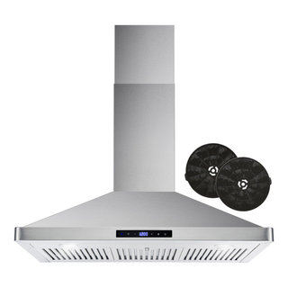 Cosmo 36 380 CFM Ductless Wall Mount Range Hood in Stainless Steel