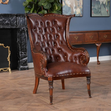 Leather American Fireside Chair