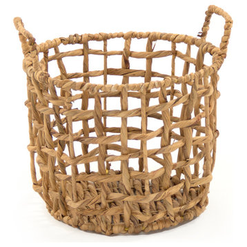 Water Hyacinth Baskets, 11.5x9.5"